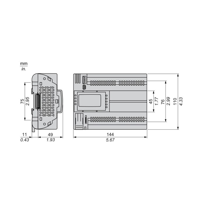 ПЛК М172 SE TM172PDG28RI M172 дисплей 28 I/O ETH 2 RS485