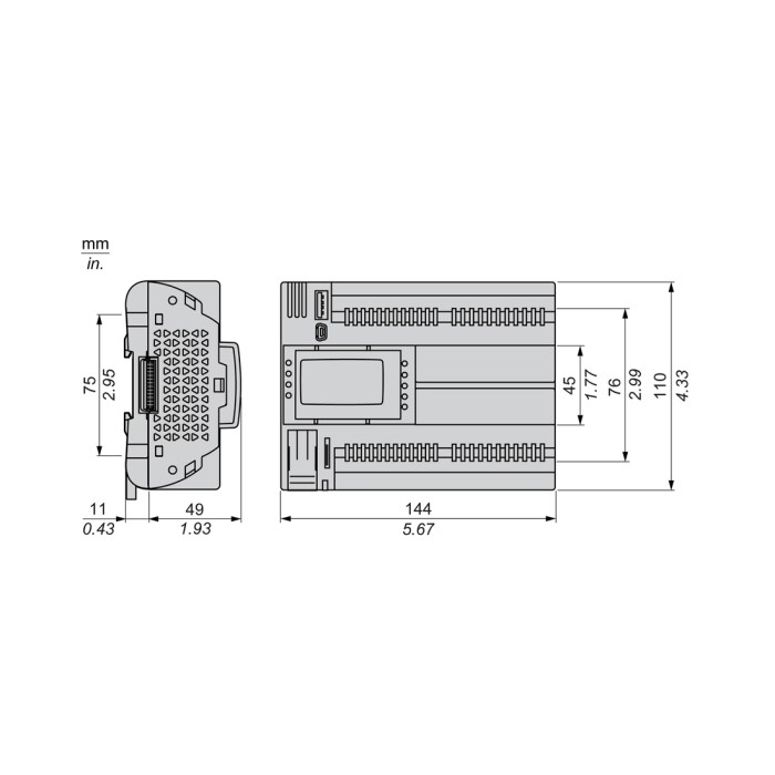 ПЛК М172 SE TM172PDG42RI M172 дисплей 42 I/O ETH 2 RS485