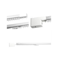 Умный карниз для штор Яндекс, длина 2,4-4,5м, работает с Алисой, Zigbee