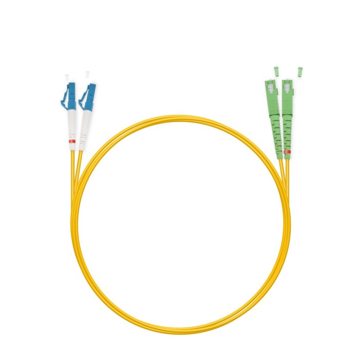 Патч Корд Оптоволоконный SC/APC-LC/UPC SM 9/125 Duplex 3.0мм 1 м