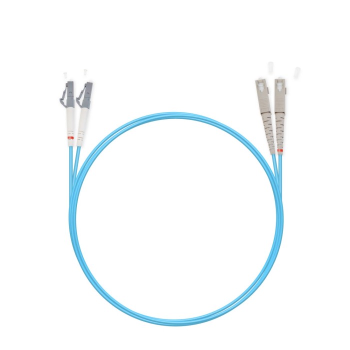 Патч Корд Оптоволоконный SC/UPC-LC/UPC MM OM3 50/125 Duplex 3.0мм 1 м