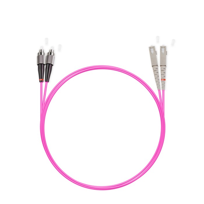 Патч Корд Оптоволоконный SC/UPC-FC/UPC MM OM4 50/125 Duplex 3.0мм 1 м