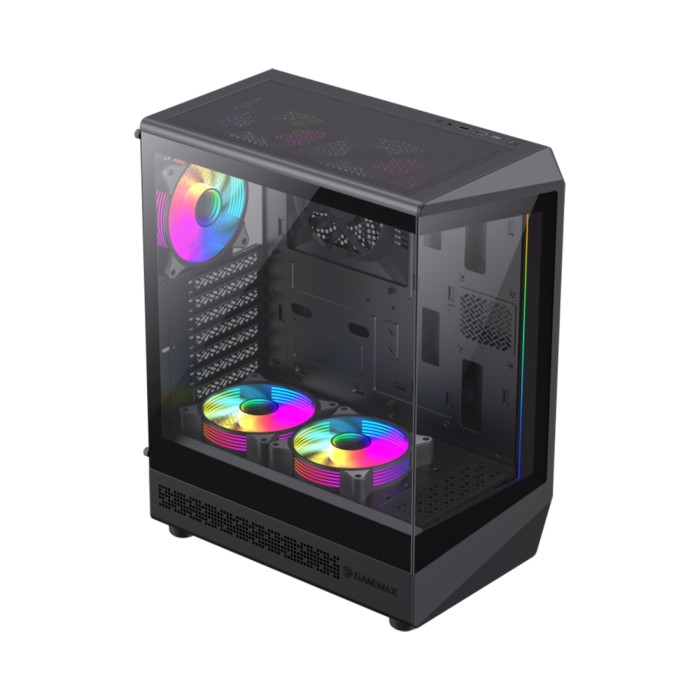 Компьютерный корпус Gamemax Vista COC AB Black без Б/П
