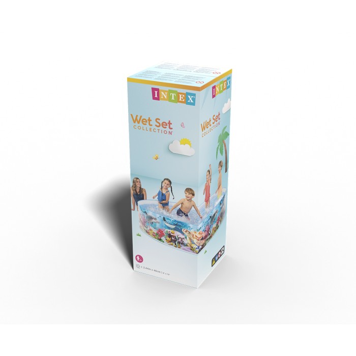 Бассейн с жёсткой стенкой детский Intex 58472NP