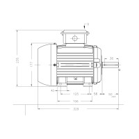 Асинхронный электродвигатель WEG 16803817 AM W20 -90L 2.2 кВт 2P B3T 220-460 В 50 Гц