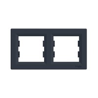 Рамка горизонтальная SE EPH5800271 Asfora 2 постовая антрацит