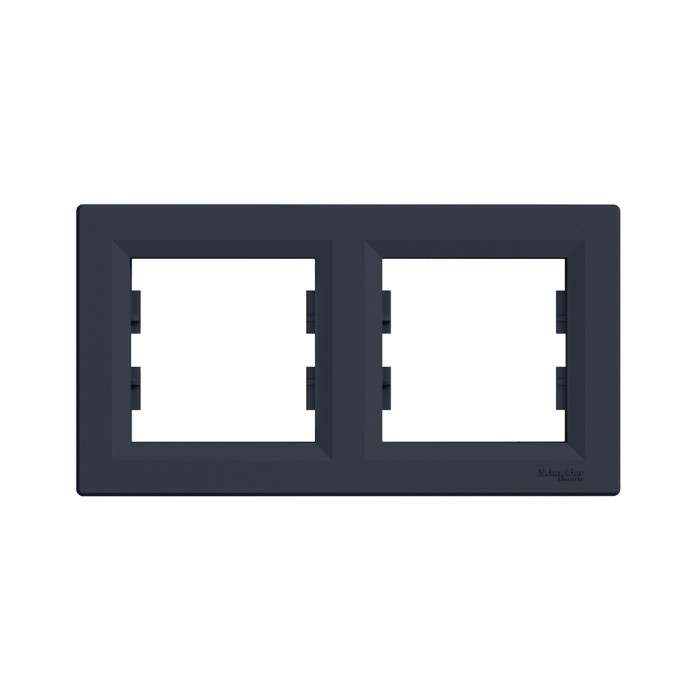 Рамка горизонтальная SE EPH5800271 Asfora 2 постовая антрацит