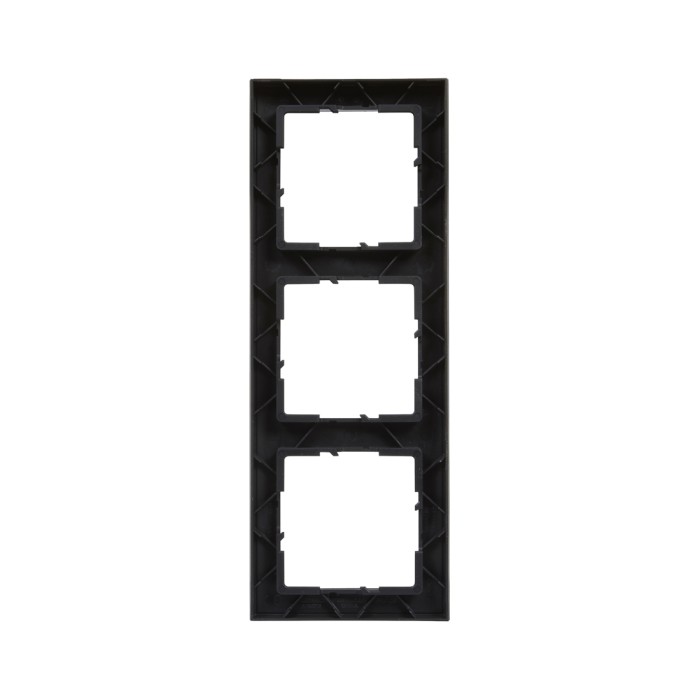 Рамка декор. универсальная 3-постовая Suno Антрацит