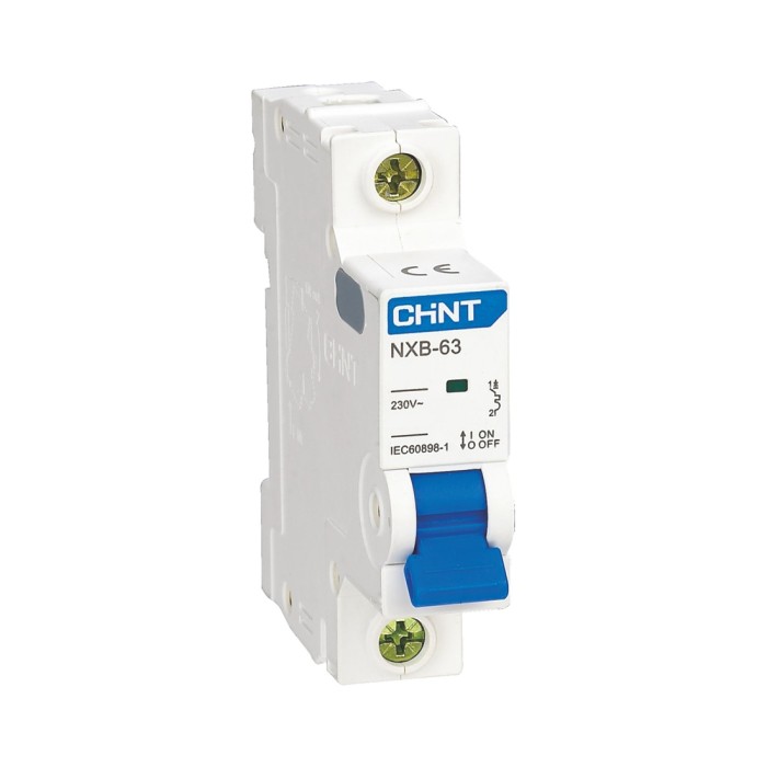 Автоматический выключатель CHINT NXB-63 1P 25A B 6kA