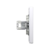 Розетка компьютерная SE EPH4700121 Asfora RJ45 кат. 6 в сборе белый