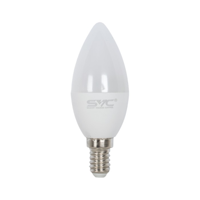Лампа светодиодная SVC LED C35-9W-E14-6500K Свеча Холодный