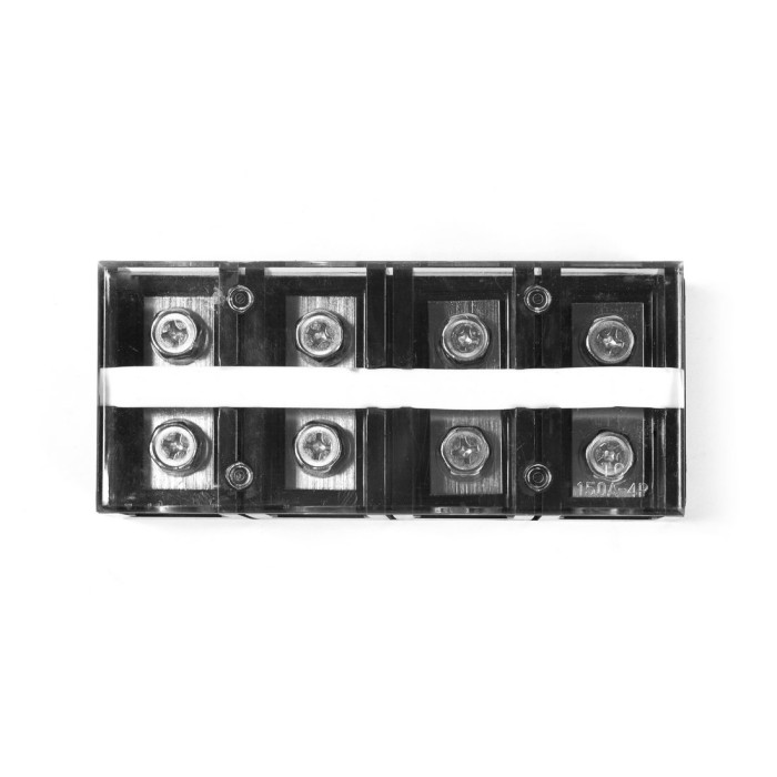 Колодка клеммная карболитовая Deluxe TС - 604 (60A 4P)