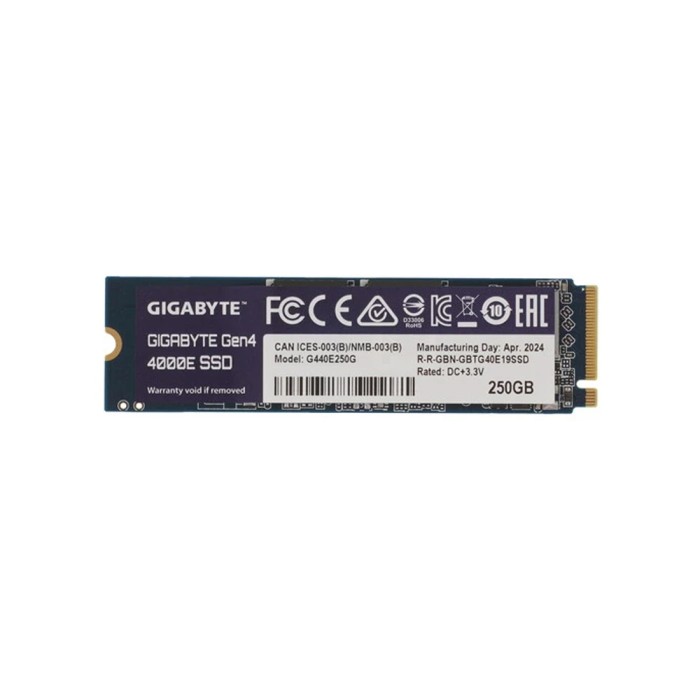 Твердотельный накопитель SSD Gigabyte G440E250G 250GB M.2 2280 PCIe 4.0x4