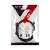 Интерфейсный кабель USB-Lightning SVC LHT-PV0120BK-P, 30В, Чёрный, Пол. пакет, 1.2 м
