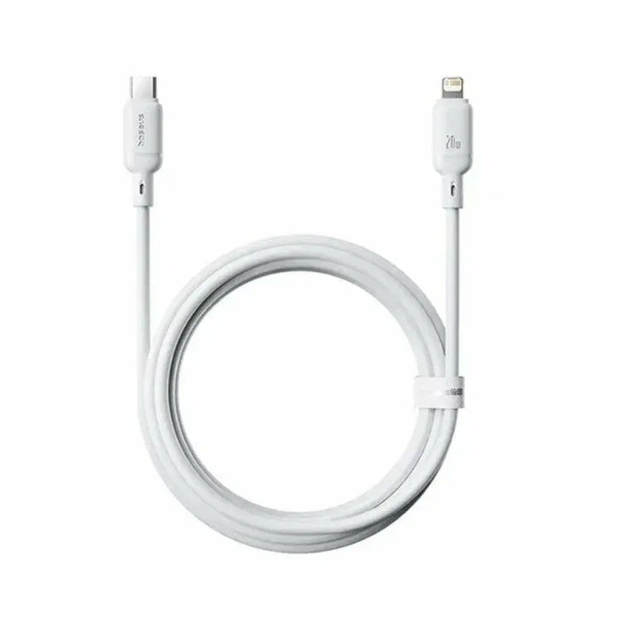 Интерфейсный кабель Baseus Silky Type-C to iP 20W 2m White (P10377700213-01)