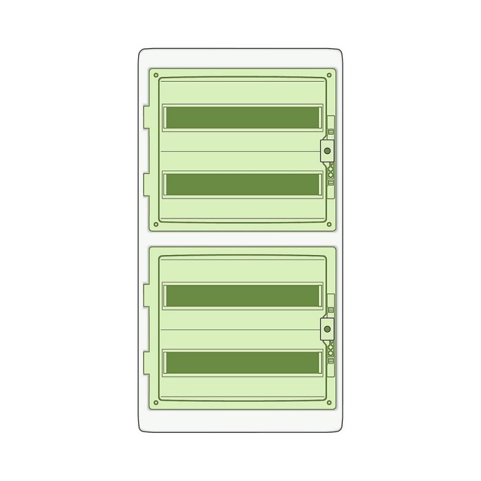 Пылевлагозащищенный щит SE Kaedra 4x18 модули IP65