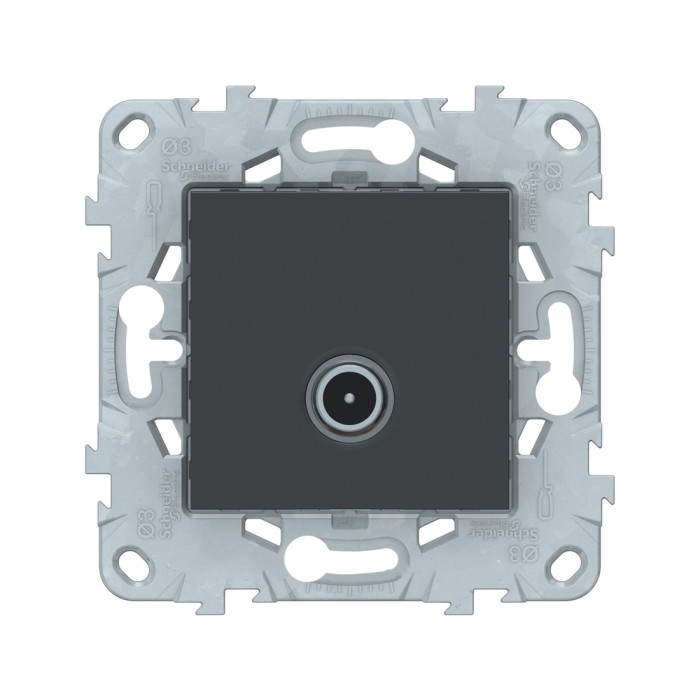 Розетка TV SE NU546254 Unica New одиночная антрацит