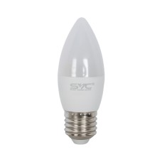 Лампа светодиодная SVC LED C35-7W-E27-6500K Свеча Холодный