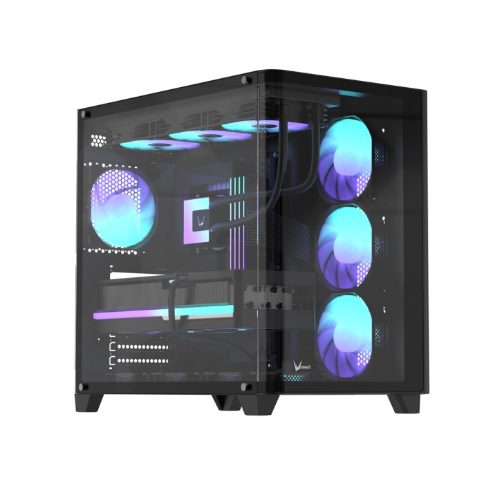 Компьютерный корпус Formula V Crystal U2 Floe Black без Б/П