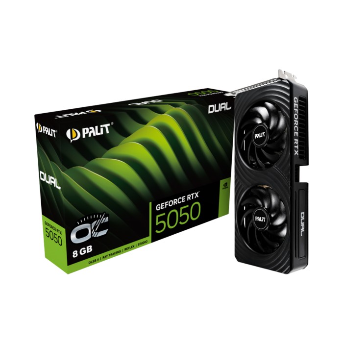 Видеокарта PALIT RTX5050 DUAL OC 8G (NE65050S19P1-GB2070D)