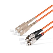 Патч Корд Оптоволоконный SC/UPC-FC/UPC MM OM1 62.5/125 Duplex 3.0мм 1 м