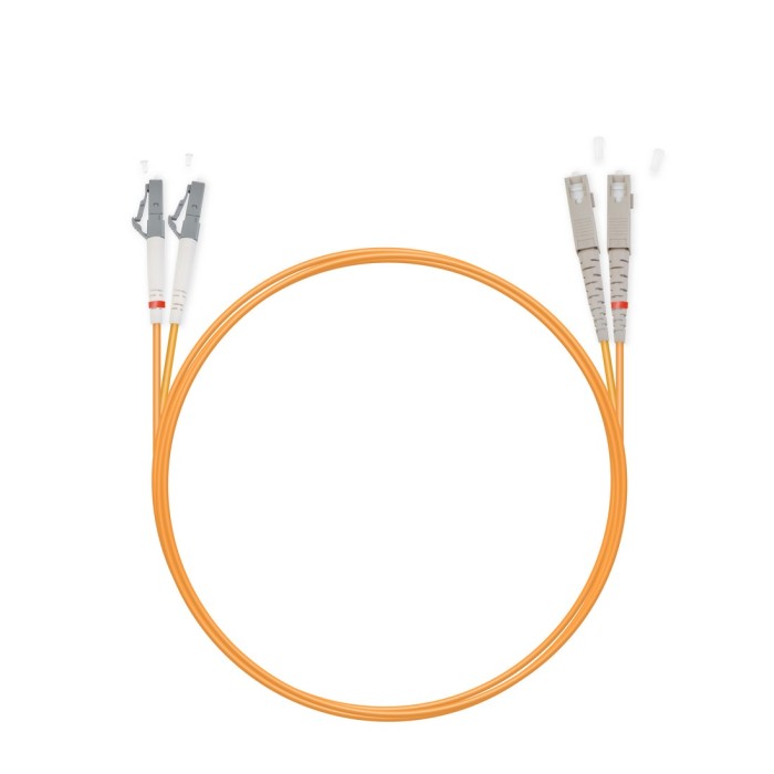 Патч Корд Оптоволоконный SC/UPC-LC/UPC MM OM2 50/125 Duplex 3.0мм 1 м