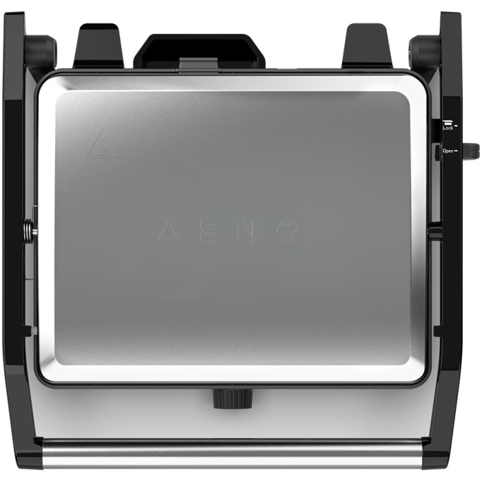 AENO Electric Grill EG2: 2000W, Temperature regulation, Max opening angle -180°, Plate size 290*234mm