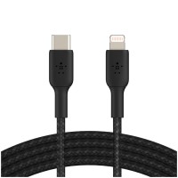 BELKIN Lightning to USB-C Cable Braided, 2M, Black