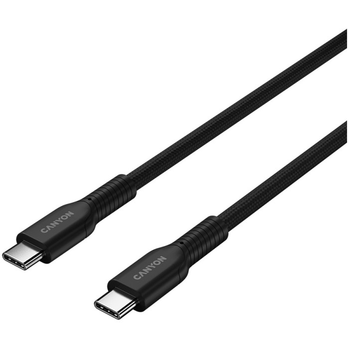CANYON cable OnWire 60CL C-C 60W COLOR Braided 1m Black