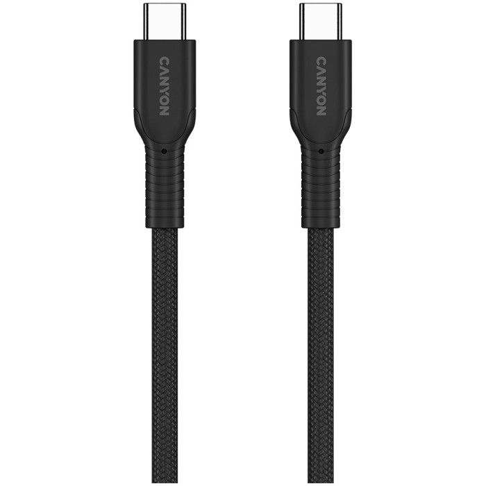 CANYON cable OnWire 60CL C-C 60W COLOR Braided 1m Black