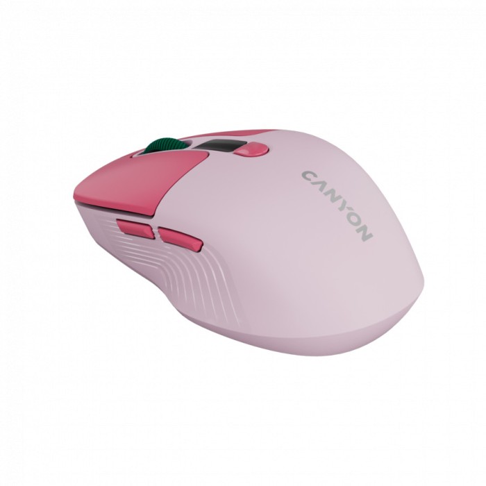 CANYON mouse MW-26 LCD Silent Dual Mode Wireless Pink