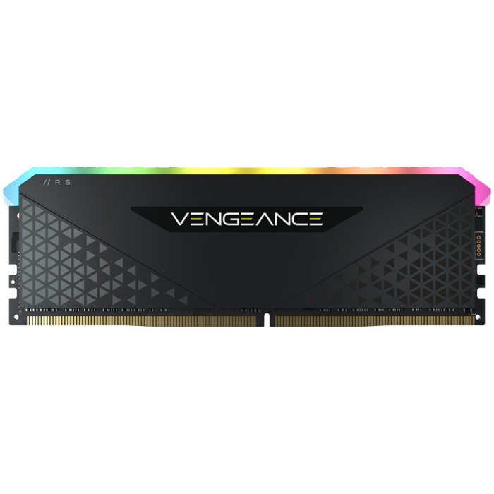 CORSAIR DDR4, 3200MHz 16GB 1x16GB Dimm, 16-20-20-38, XMP 2.0, Vengeance RGB RS, RGB LED, Black PCB, 1.35V, for AMD Ryzen & Intel