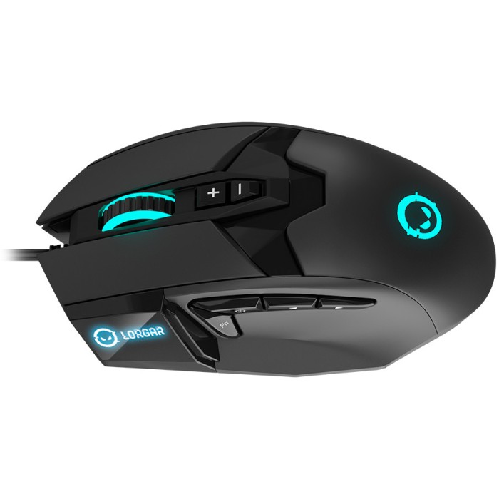 LORGAR Gaming Mouse Stricter 579 Wired PixArt 3336 RGB Black