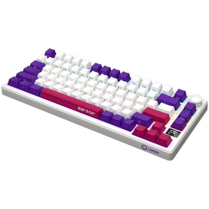LORGAR Gaming Keyboard KBP7075W Pro Wireless 75% White RU