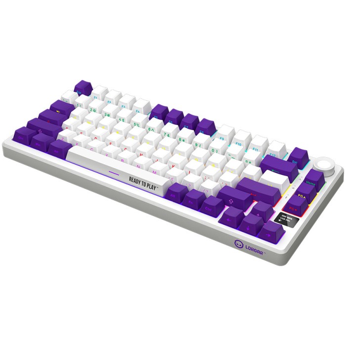 LORGAR Gaming Keyboard KBP7075W Pro Wireless 75% White RU