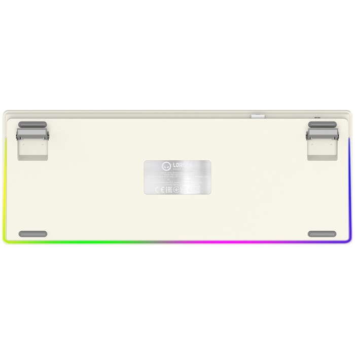 LORGAR KBP70TKLW, Wireless TKL Mechanical Gaming Keyboard Pro, Beige, EN/RU layout