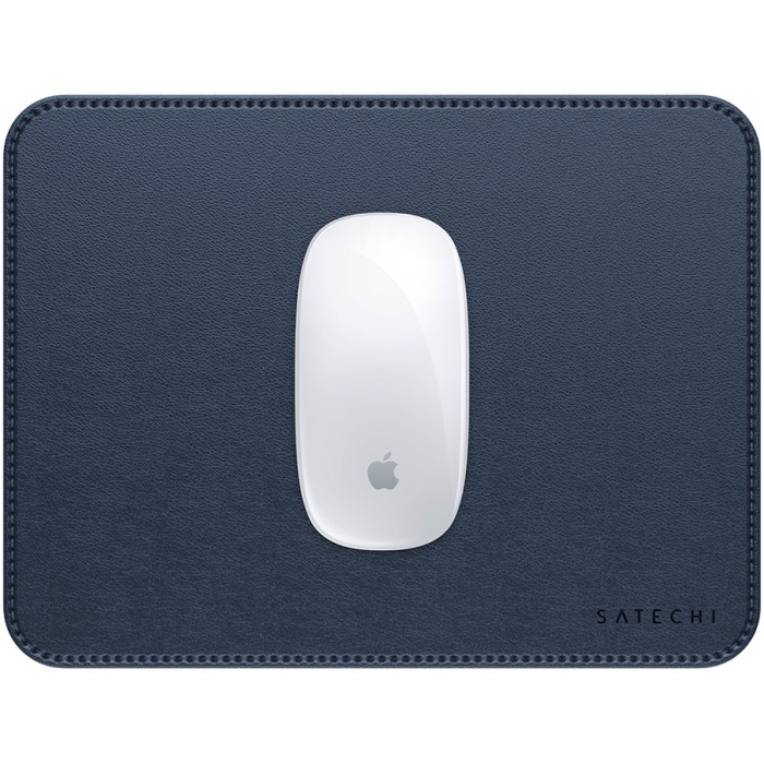 SATECHI Vegan-Leather Premium Mouse Pad (Blue)