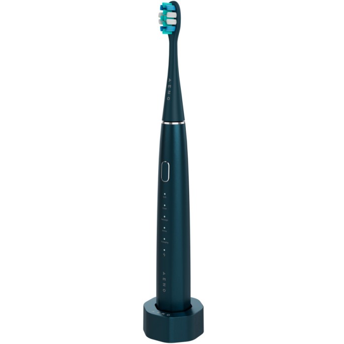 Wireless Tooth Brush, Navy Blue, 3 Brush Heads, 1400mAh, Function: Soft, Clean, Massage, White, Sweep