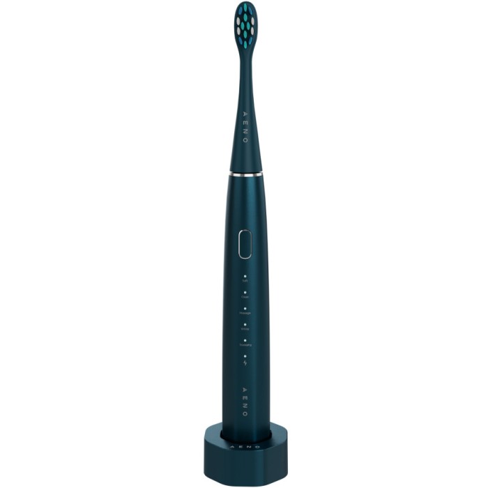 Wireless Tooth Brush, Navy Blue, 3 Brush Heads, 1400mAh, Function: Soft, Clean, Massage, White, Sweep