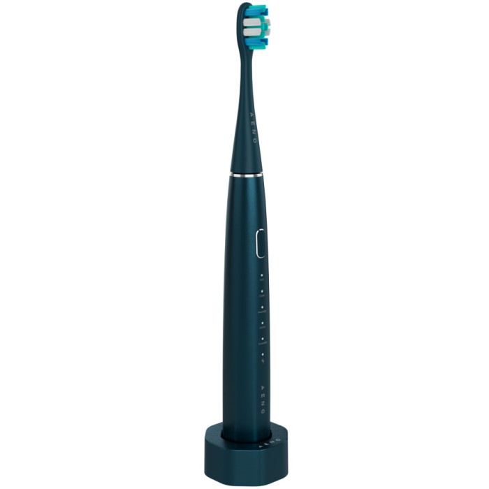 Wireless Tooth Brush, Navy Blue, 3 Brush Heads, 1400mAh, Function: Soft, Clean, Massage, White, Sweep