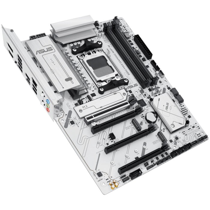ASUS Main Board Desktop Socket AM5 AMD B850 Chipset 4 xDIMM slots,DDR5 1 x DisplayPort 1 x HDMI port 1 x PCIe 5.0 x16 slot(supports x16 mode) 1 x Wi-Fi module 3 x M.2 4 x SATA ATX Form Factor