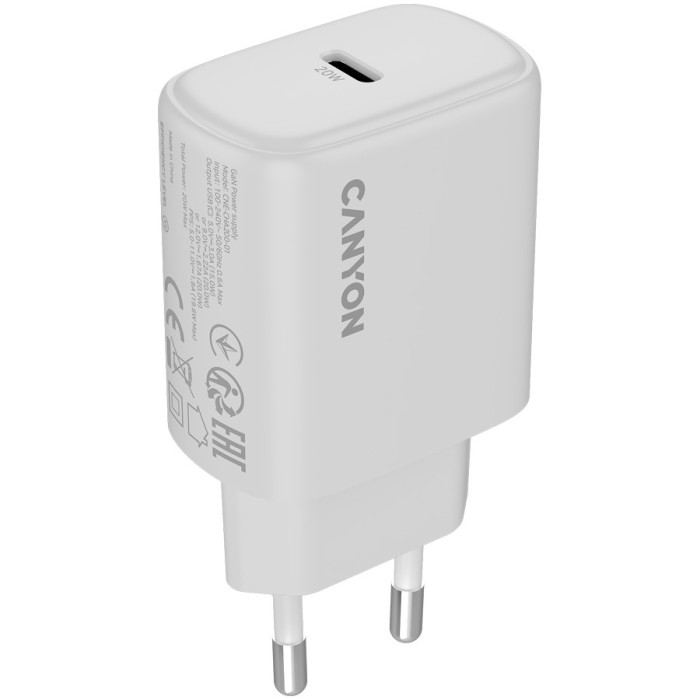 CANYON charger OnCharge 200 20W 1xPD EU White
