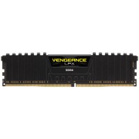 CORSAIR DDR4, 3200MHz 8GB 1x8GB Dimm, Unbuffered, Single Rank, 16-20-20-38, XMP 2.0, Vengeance LPX black Heatspreader, Black PCB, 1.35V