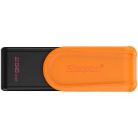 Kingston  256GB Portable USB 3.2 Gen 1 DataTraveler Exodia S (Black/Orange)