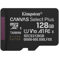 Kingston 128GB micSDXC Canvas Select Plus Gen3 150R A1 Single Pack w/o ADP
