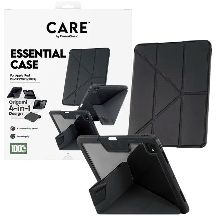 CARE by PanzerGlass Essential Case Black iPad Pro 13