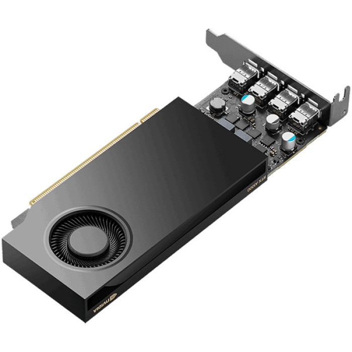PNY NVIDIA A1000 8GB LowProfile OEM Version, PCI-Express 4.0 x16, LP, 8 GB GDDR6 128-bit, 4x Mini DP 1.4, 1x LP bracket