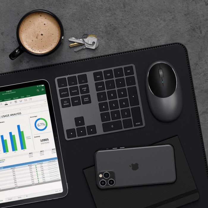SATECHI Aluminum Extended Keypad Space Gray