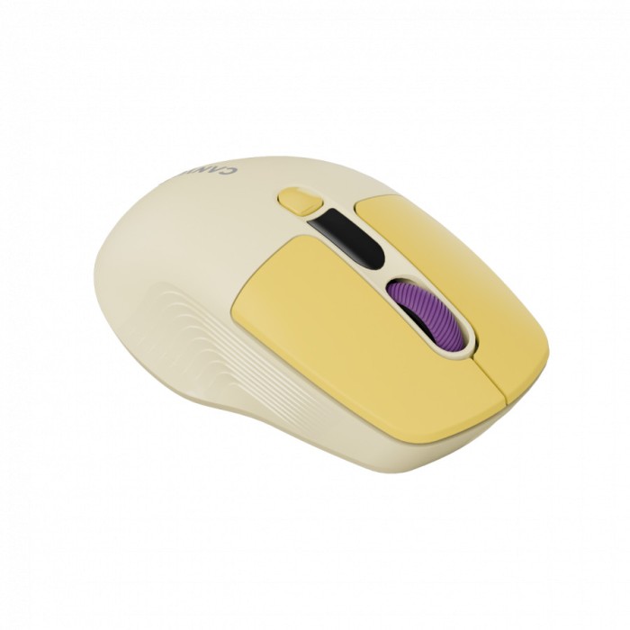 CANYON mouse MW-26 LCD Silent Dual Mode Wireless Yellow