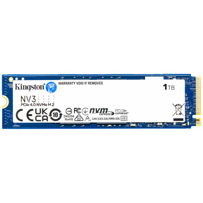 Твердотельный накопитель SSD Kingston NV3 SNV3S/1000G M.2 NVMe PCIe 4.0x4